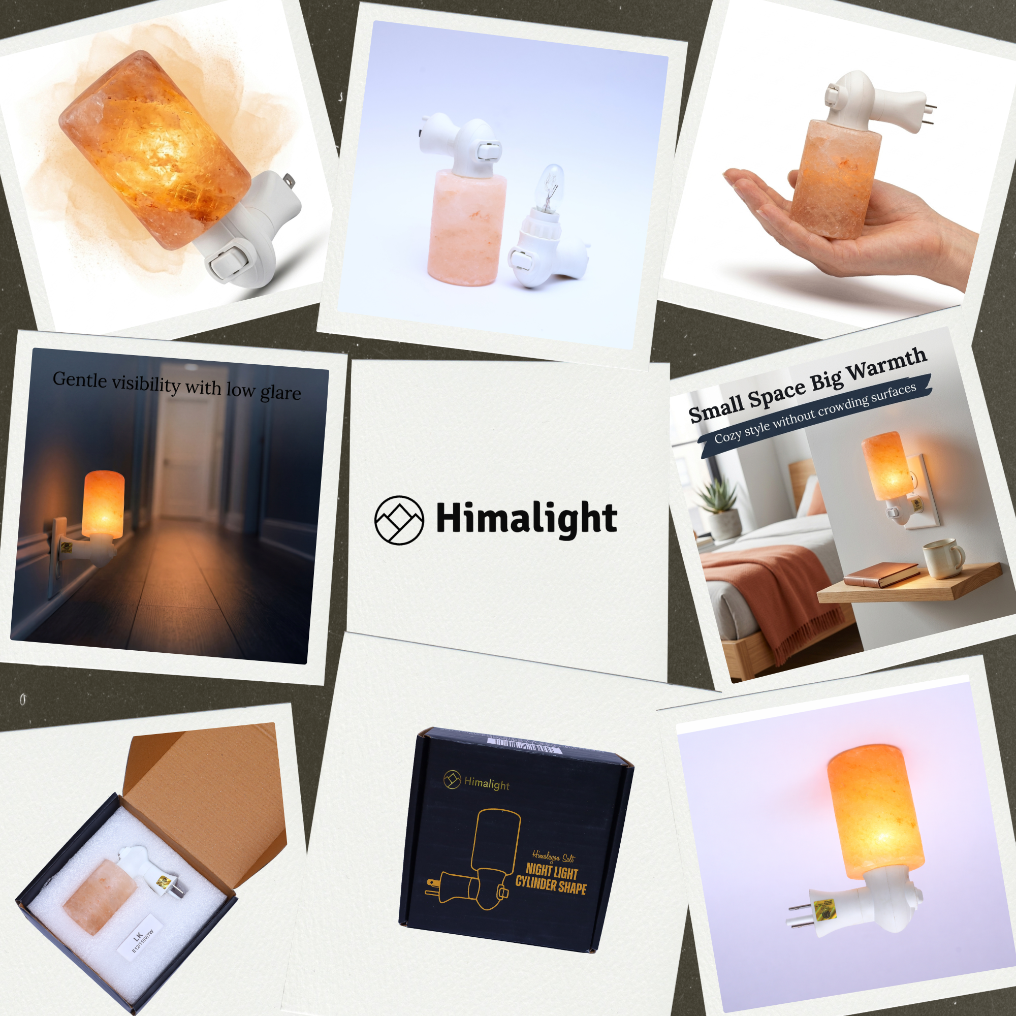 Himalayan Salt Night Light (Cylinder)